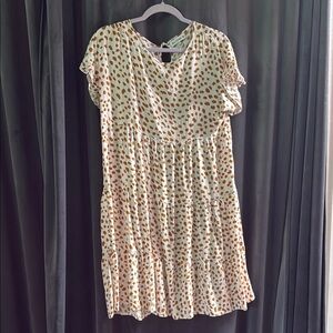 Polka Dot Short Sleeve Dress